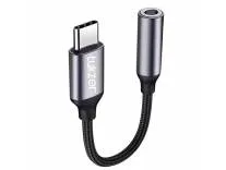 Tukzer Type C to 3.5mm Audio Jack Cable, DAC Headphone/Earphone Converter Adapter| Hi-Fi Stereo Auxiliary Cable for Smartphones, Tablets Other Type C Devices| Nylon Braided Material (12CM/ Grey) Rs.127 @ Amazon