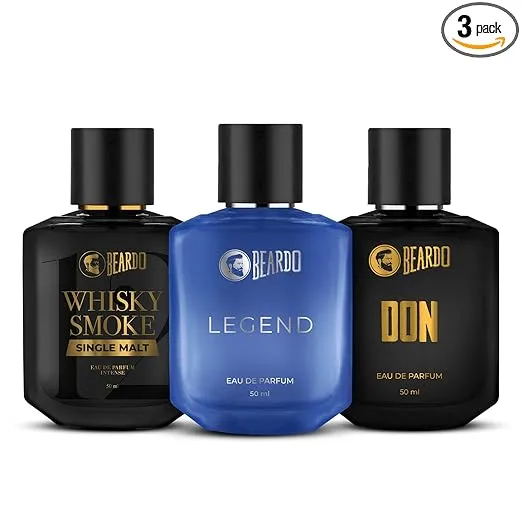 BEARDO Thug Life Edp Combo Whisky Smoke Single Malt, Don & Legend Perfuem for Men (50mlx3) | Long Lasting Perfume For Men | Premium Strong & Long Lasting Fragrance | Gift for Men | Gift for Husband