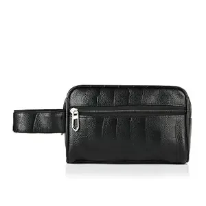 Lifelong Toiletry Bag for Men & Women | Vegan Leather Travel Pouch | Shaving Kit, Grooming & Makeup Organizer | Toiletry Bag for Travel, Gym, Daily Use, Cosmetics, Toiletries & Essentials (Black) Rs.169 @ Amazon
