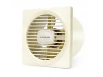 LONGWAY Gusto 6 Inch 150 mm Energy Efficient Exhaust Fan | High Speed Powerful Motor | Noiseless Operation & Easy to Clean | Suitable for Bathroom, Kitchen, Office | 2 Years Warranty (Ivory)