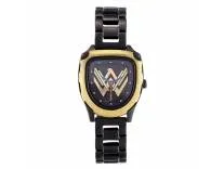 Fastrack Wonder Woman Quartz Analog Black Dial Metal Strap Watch for Girls-6240KM01