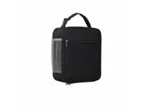 Zollyss Insulated Lunch Bag with Hot and Cold Storage, 27x 23 x 9 cm, Premium Waterproof Lining (Black)