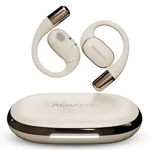 ACwO Dwots Sense OWS Wireless Over Ear Earphones|Situational Awareness|15Mm Titanium Drivers|65 Hours Playback|BT V5.4|Secure Fit|4 Mics with ENC|40Ms Low Latency|Equaliser Modes (Silver Cream) Rs.1645 @ Amazon