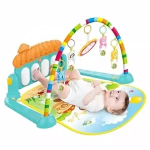 Baby Play Gym with Kick and Play Piano, Hanging Rattles & Mirror | BIS Certified Musical Activity Play Mat for Newborn Babies 0-12 Months, Tummy Time Toy (Multicolor)