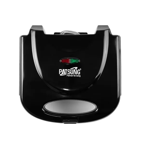 Sandwich Grill Maker – 800W Non-Stick Fixed Grill Plates, Black | Compact & Fast Heating with Indicator Lights | Easy to Clean & Store | Cool-Touch Handle