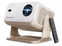 Crossbeats LumeX Cine Projector 4K Ultra HD Support, Native 1080P, 16000 Lumens, Smart Android Mini Projector for Room, Auto Focus, WiFi Bluetooth, Portable Home Cinema Projector