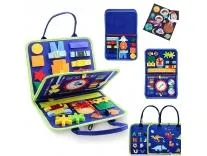 SUPER TOY Toddler Busy Binder & Busy Book for Toddlers 1-3 Years - Montessori Busy Board Activity Book for Kids Engaging Toys for 2-3 Years - Educational Busy Book for Learning