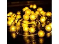 The Purple Tree Firework Fuzzy Ball LED String Light (20 LED, 3 Mtr, Warm White) LED Light for Home Decoration, Indoor Outdoor Light Waterproof Led Light for Diwali, Christmas Rs.194 @ Amazon