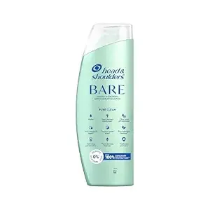 Head & Shoulders BARE Anti-Dandruff Shampoo, Pure clean, Sulfate-Free, Silicone-Free, Dye-Free, Gentle shampoo, 400ml
