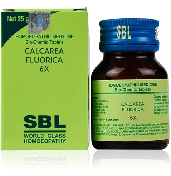 SBL Calcarea Fluorica 6X Tablets (25gm) (Pack of 2)