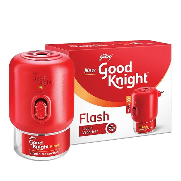 (Min Buy 2) Good Knight Flash Liquid Vaporiser Combo Pack | Machine + Refill | 2x Faster Than Before | Mosquito Repellent Refill | India s Most Powerful Liquid Vaporizer