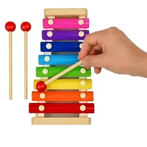 Wooden Xylophone Musical Toy for Kids – 8 Notes, 2 Sticks, Multicolor Instrument for Toddlers, Wooden & Iron, 9 Inches – Montessori Music Toy for 3+ Years Rs.199 @ Amazon