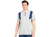 Urbano Fashion Men's Colour-Block Slim Fit Half Sleeve Cotton Polo T-Shirt