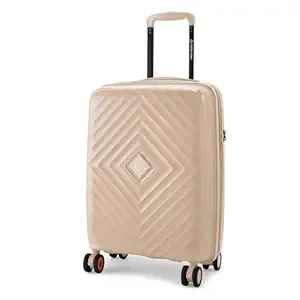 Nasher Miles Polypropylene Spinner Antwerp Hard-Sided Cabin Luggage 20 inch | 55cm TSA Lock 8 Wheels & Expander Small Trolley Bag for Travel | Suitcase (Champagne) Rs.2544 @ Amazon