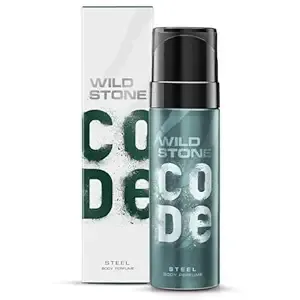 Wild Stone Code Steel Long Lasting No Gas Body Perfume for Men, 150ml - Steel, Spray