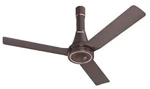 [HDFC CC] Bajaj Airlark 1200MM Ceiling Fans For Home | BEE Star Rated | Super 5 Tuff Technology | Telescopic Seamless Canopy | High Air Delivery | 5-Yr Warranty 【Chocolate Brown】