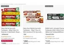 Dabur Toothpaste upto 65% off starting From