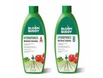 [Apply 3% Coupon] Bloombuddy Complete Hydroponic Nutrient Solution for Plants A&B Formula (400ml) Makes 100 Liters Essential Macro & Micronutrients Promotes Vigorous Growth For All Hydroponic (Hydroponics solution)