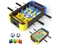Lifelong Foosball Table Game with Ludo & Snakes & Ladders, 4 Players, 53 cm × 32 cm × 10.5 cm, Compact Wooden Design for Kids & Adults