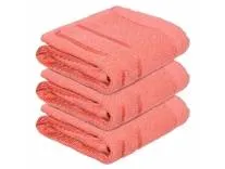 Heart Home Face Towel | Towels for Facewash | Towels for Gym | Facewash for Travel | Towels for Daily use | Workout Hand Towel | Lining Design | 14x21 Inch | Pack of 3 | Orange Rs.157 @ Amazon