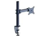 MX LCD Monitor Desk Mount Stand with Arm for 17–26 Inch LED, LCD Monitors & All-in-One PCs | Clamp Type Table Mount Bracket | Ergonomic & Adjustable Black Desk Arm