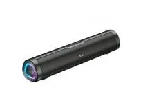 boAt Aavante 2.0 150, 2.0 CH, 16W Signature Sound, RGB LEDs, Dual Full-Range Drivers, Upto 5H Battery, TWS, Multi Ports, Bluetooth Sound bar, Home Theatre Soundbar Speaker (Premium Black)