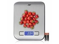 Ant Gamma 10 Digital Kitchen Scale 5000g/1g – Stainless Steel Panel, g/ml/oz/lb:oz Units, Auto & Manual Shut-Off, Low Battery & Overload Indicators – Food & Baking Weight Machine