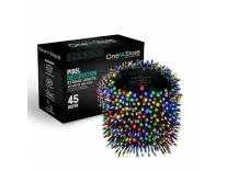 One94Store 45 Meter (148 Feet) Multicolor Rice Lights (Pack of 1) | Waterproof Copper Wire Decorative String Lights | Diwali Lights for Home, Festival, Puja, Indoor & Outdoor Decor