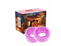 Desidiya® 12 Meter (39Ft) LED Rice String Lights – Pink Fancy Decorative Fairy Lights for Indoor Outdoor Use, Bedroom, Wedding & Festival Ambience Pack of 2