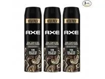 Axe Dark Temptation Men's Deodorant, Long Lasting Deodorant Spray For Men With An Irresistible Scent, 215ml, Pack of 3