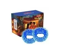 Desidiya® 12 Meter (39Ft) LED Rice String Lights – Blue Fancy Decorative Fairy Lights for Indoor Outdoor Use, Bedroom, Wedding & Festival Ambience Pack of 2