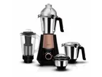 [Apay ICICI CC] Wipro Elato Divine FMG 215 800 Watt Mixer Grinder with 4 Jars,Heavy Duty 100% Copper Ball Bearing Motor with 5 Year Warranty,Superfast Grinding,Clip Lids - Hands Free use, 4 Jars Mixer Grinder,Black
