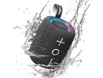 [Apply 7% Coupon] Tribit StormBox Mini+ Bluetooth Speaker 12W,360°Surround Sound,Custom EQ,12H Playtime,BT 5.4,AAC/SBC Support,LED Lights,IPX7 Waterproof,TWS Pairing,Type-C, Portable for Home/Outdoor/Travel Black Rs.2194 @ Amazon
