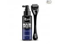Beardo Advanced Hair Growth Serum 50ml + Dermaroller for Men | Hair Fall Control, Hair Regrowth & Thickening | Scalp & Beard Growth Treatment Kit for Men