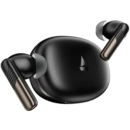 [HDFC CC] boAt Airdopes Prime 412, 4Mics AI-ENx Tech, 50 Hrs Battery, Multipoint Connectivity,Fast Charge, App Support, Bluetooth Earbuds, TWS Ear Buds Wireless Earphones with mic (Midnight Black)