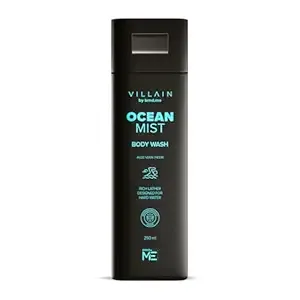 Villain Ocean Mist Body Wash Infused with Hard Water Softener Aquatic fresh Shower Gel for Men; Aloe Vera, Neem, and Vitamin E, Hydrating and Energising Skin Friendly Paraben Free, Vegan Body Cleanser Rs.249 @ Amazon