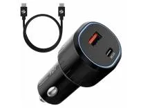 Zebronics 52 Watts Car Charger, Dual Output (USB + Type C), Included 1m Type-C to Type C Cable, Rapid Charge, Compact Design, Over Current & Short Circuit Protection, LED Indicator (CC52, Black) Rs.299 @ Amazon