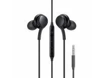HAMMER 3.5mm Wired Earphones with Mic & in-line Controls, 13mm Dynamic Drivers, Clear Sound Compatible with Phone, Laptop & Tablet (Black)