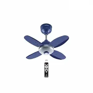 [Apply 4% Coupon] ACTIVA Gracia 600 MM BLDC Ceiling Fan | 4 Blades | 28 Watt | Noiseless Motor with LED Light | Remote Control | Reversible Mode, Timer, Energy Saving, come with 5 Years Warranty (Sparkle Blue)