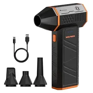 WOLFBOX MF50 Cordless Electric Air Duster-110000RPM High-Power Mini Blower with 3-Speed Settings and Fast Charging, Ideal Dust Blower for Computer, Keyboard, Car, Home, and Outdoor Use Rs.2899 @ Amazon