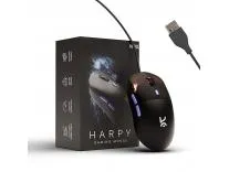 Kreo Harpy Gaming Mouse Wired, 55g Ultra-Lightweight Design Gaming Mouse, Customizable RGB Mouse, 1000Hz Polling Rate, 12800 DPI, Mouse Gaming, Wired Gaming Mouse (Black)