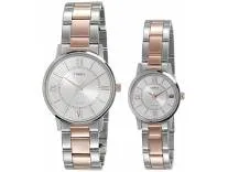TIMEX Classics Analog Couple Watches Set, Round Dial & Water Resistant, Wrist Watch, Anniversary & Wedding Gift for Couples