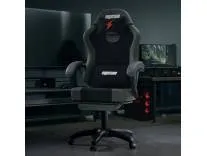[HDFC CC OFFER] Drogo Aura Ergonomic Gaming Chair With Premium PU Leather Fabric, Linkage Armrest, Adjustable Neck & Lumbar Pillow | Computer Chair For Study | Office Chairs For Work From Home With Recline (DarkGrey)