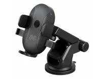 MOOSH Universal Car Mount Holder Flexible Arm Mobile Stand with 360° Rotation, for Car Dashboard Windshield, Suction Cup Hands-Free Car Phone Stand, Automobile Cradles Universal (Black)