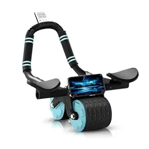 Cockatoo Automatic Rebound Ab Roller for Men & Women|Home & Gym Ab Workout Equipment|Abs Workout Equipment for home|2 wheels Abdominal Ab Roller, Max weight 150 kg Rs.1025 @ Amazon
