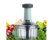 Manual Hand Press Push Chopper | Multipurpose Vegetable & Fruit Cutter with 6 Stainless Steel Blades | Salad Chopper, BPA-Free Handy Kitchen Tool with Locking Storage 700ml Rs.203 @ Amazon