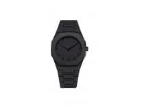 Men’s Luxury Aura Black Arabic Numeral Watch – Matte Black Analog Wristwatch with Eastern Arabic Dial – Modern Minimalist Waterproof Timepiece, Black Watch for Men