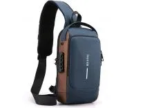 SKYTONE Anti Theft Unisex Waterproof Side Bag, USB Charging port Shoulder Backpack With Multifunctional Use for Travel, Hiking, Camping, Daily Out (Full Black) Rs.549 @ Amazon