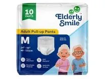 Super Absorbent Premium Pull Up Pants | Waist Size (24"-44") | Medium - 10 Pieces Rs.180 @ Amazon