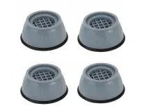 GLUN® Anti Vibration Pad with Suction Cup Feet, Fridge Washing Machine Support Feet Pads Leveling Feet Anti-Walk Pads Shock Absorber Noise Cancelling Furniture Lifting Base Oval (8)